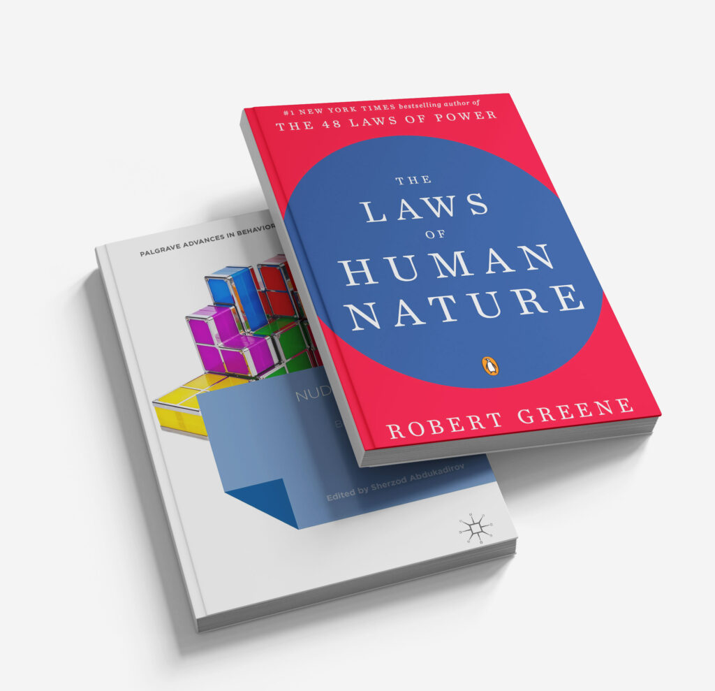 Two books on human behavior and psychology. The nudge and The laws of Human Nature
